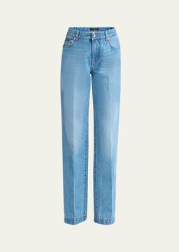 Old Crisp Straight Leg Denim Pants
