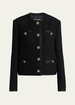Jeweled Button Boucle Jacket
