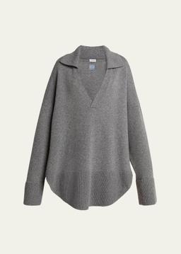 Johnny Collar Wool Oversized Sweater