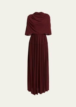 Frankie Cape Matte Jersey Dress