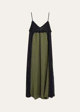 Somaly Satin Lace Dress