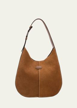 Di Small Suede Hobo Bag