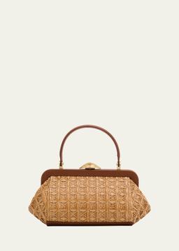 Zuma Frame Woven Crossbody Bag