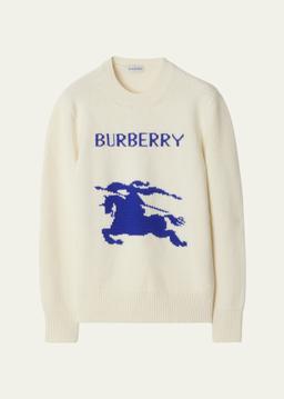 EKD Logo Wool-Cashmere Crewneck Sweater