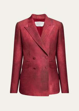 Angela Double-Breasted Wool Blazer