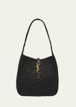 Le 5 A 7 Small Hobo Bag in Raffia