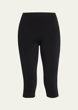 Compact Knit Capri Trousers