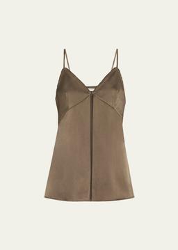 Spaghetti Strap Silk Cami