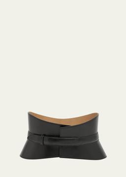 Neo Curved Bustier Leather Belt
