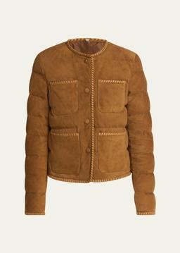 Lassay Quilted Suede Jacket