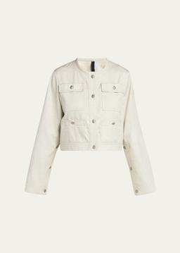Chatel Button-Sleeve Jacket