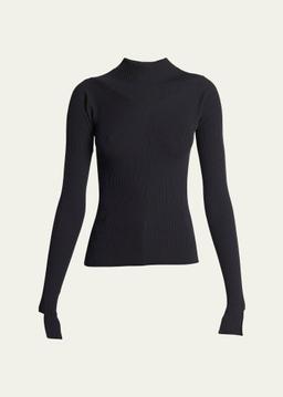 Ribbed Long Sleeve Top