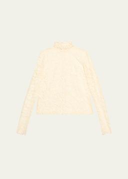 Indy Lace Turtleneck Top