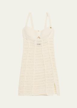 Mini Crochet Mix Dress