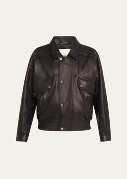 Leather Taxi Driver Jacket