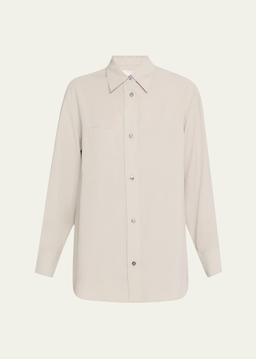 Oversized Long-Sleeve Shirt