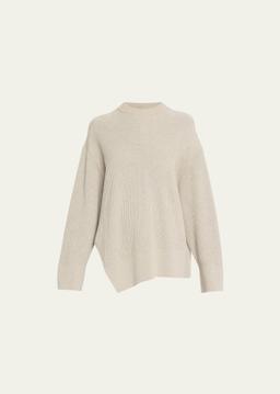 Asymmetric Ribbed Sweater