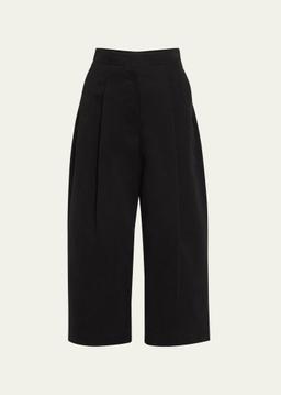 Deep Pleat Volume Ankle Pants