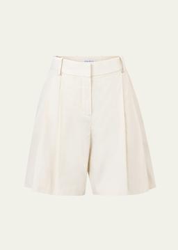 High Waist Pleated Shorts