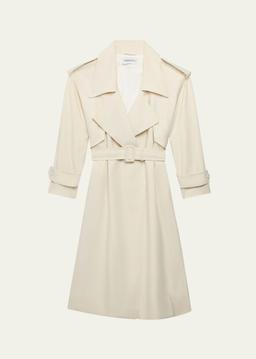 Belted Soft Long Trench Coat