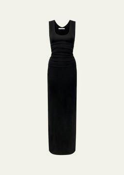 Ruched Maxi Tank Dress