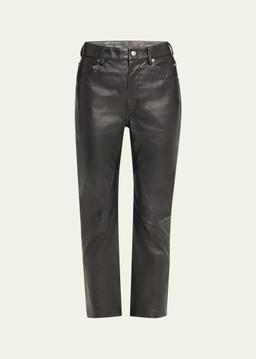 Detroit Bootcut Leather Pants