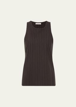 Pinstripe Wool Tank Top
