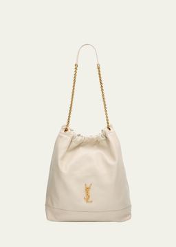 Jamie Large Pochon YSL Shoulder Bag in Quilted Lambskin Leather