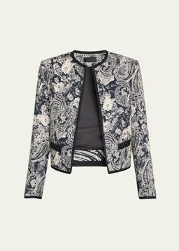 Bono Paisley Open-Front Jacket