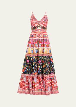 Folk Fabulous Tiered Bodice Maxi Dress