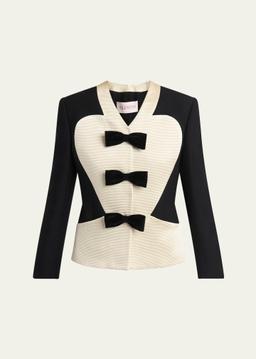 Bow Tuxedo Wool Jacket