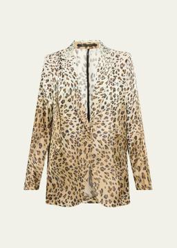 Wacks Ombre Leopard-Print Jacket