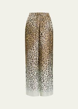 Michal Ombre Leopard-Print Pants