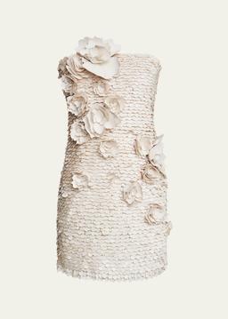 Farren Strapless Paillette & Applique Gown