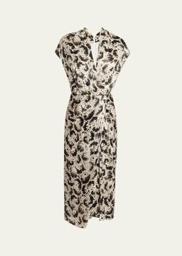 Dilian Printed Midi Dress