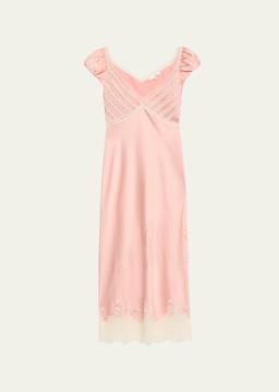 Brinkley Satin Midi Dress