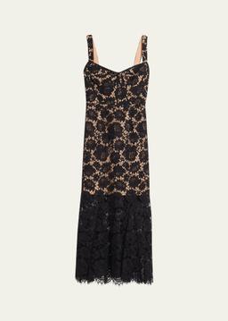 Fine Lace Midi Dress