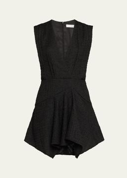 Sebastia Sleeveless Bouclé Mini Dress