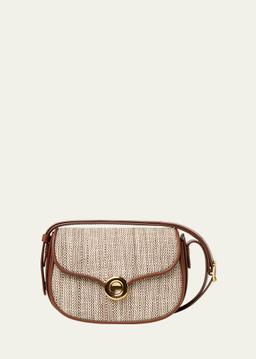 Mini Ghiera Chevron Bag in Silk Blend