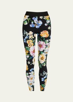 Mix Fiori Cropped Leggings