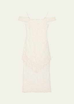 Riville Lace Off-The-Shoulder Maxi Dress