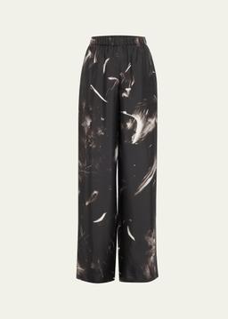Riverside Wide-Leg Silk Pants