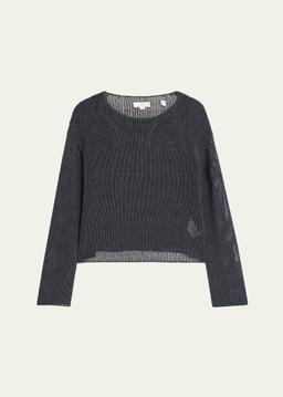 Coated Cotton Pullover