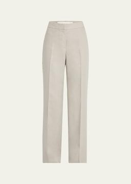 Sullivan Linen Pants with Crochet Detail