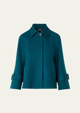 Alisa Cashmere Double-Face A-Line Jacket