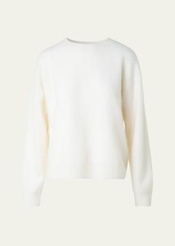 Brushed Cashmere Crewneck Sweater
