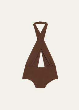 Cross Halter Bodysuit