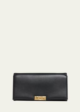Carnet Flap Calfskin Shoulder Bag
