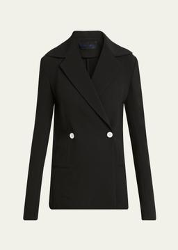 Marine Double Breasted Bi-Stretch Suiting Jacket
