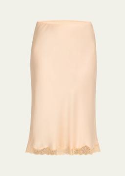 Irene Silk Slip Skirt
